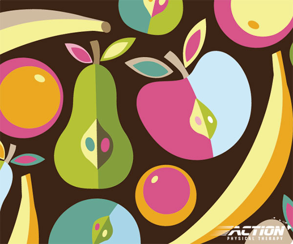 Colorful illustration of fruits